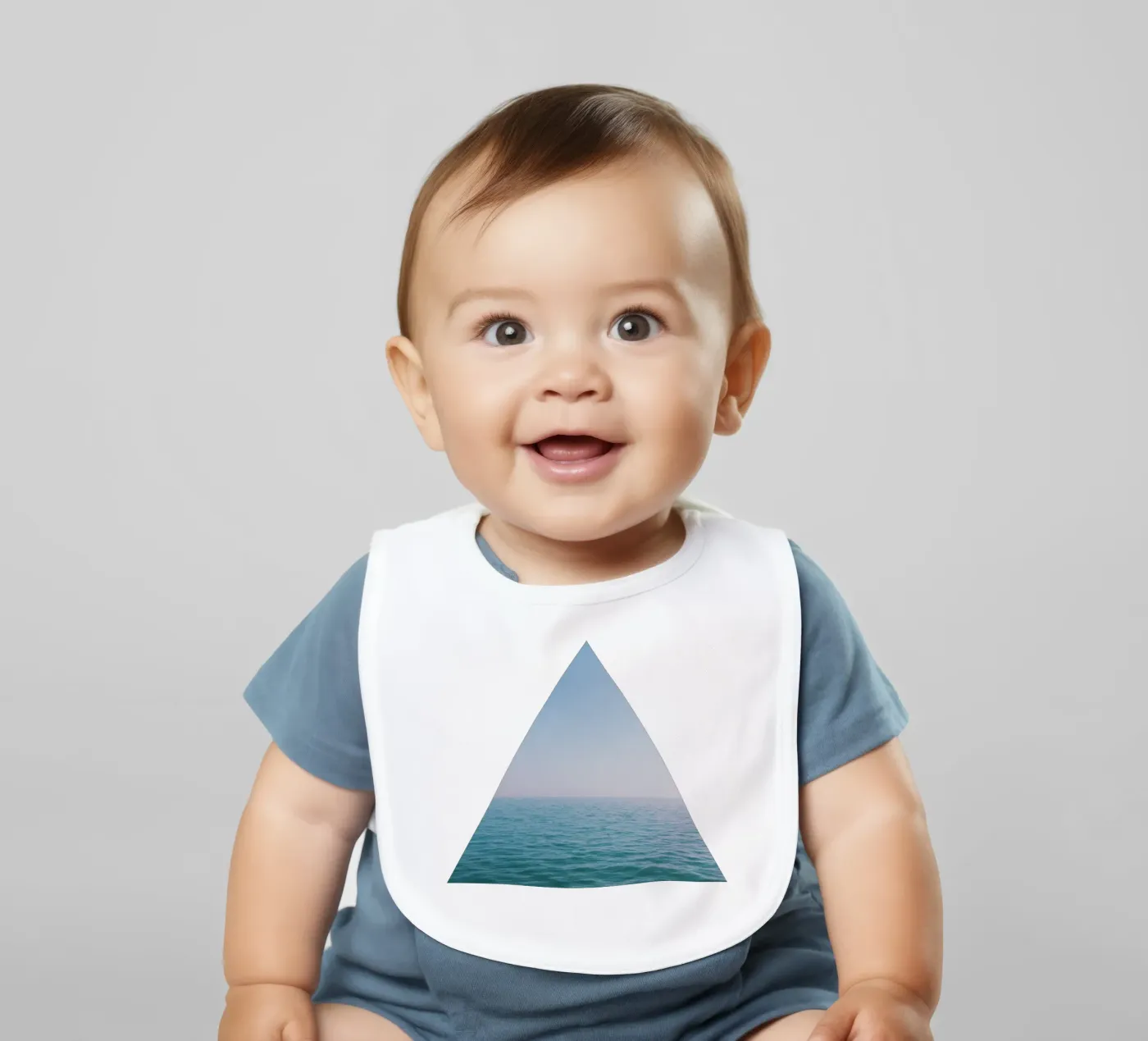 Pink Sky baby slabbetje van Cassia Beck Photography