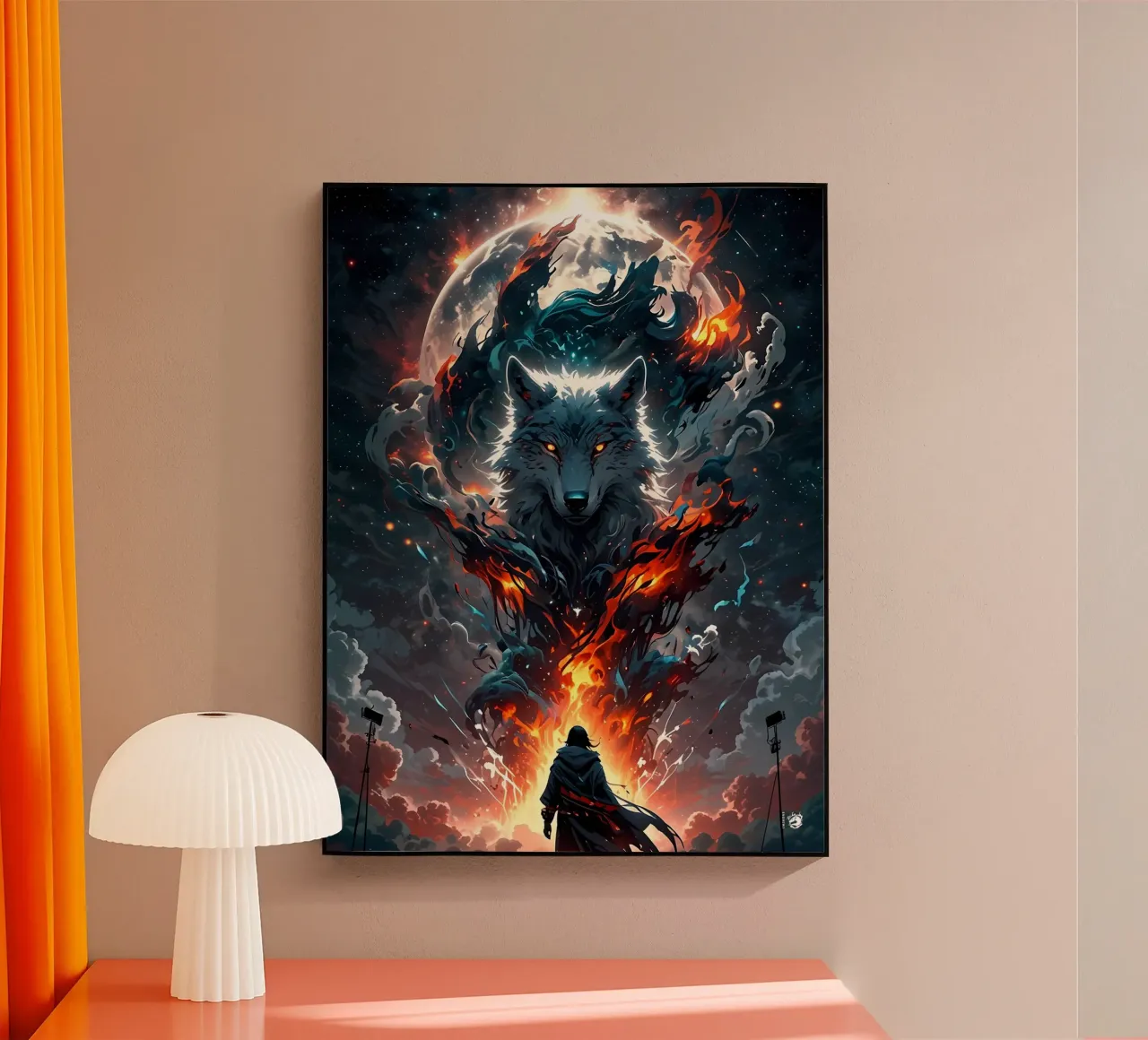 Epic Dark Wolf acrylic glass by LM2Kone