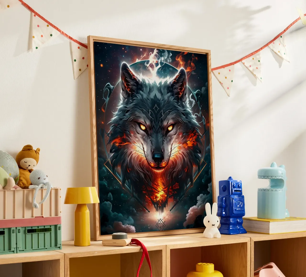 fantastique sombre Loup plexiglas de LM2Kone