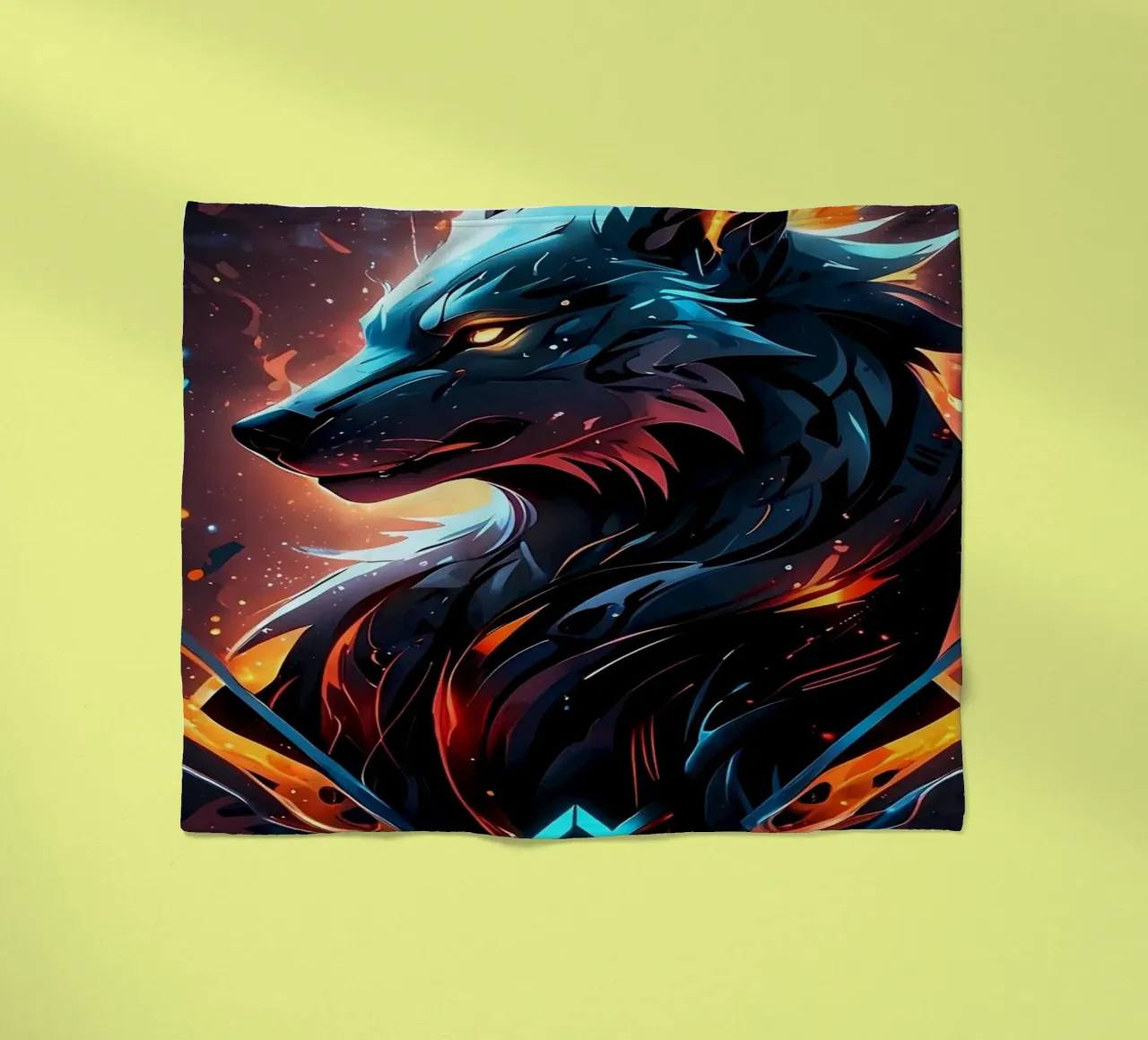 Gioco simbolico del lupo coperta in pile da LM2KONE