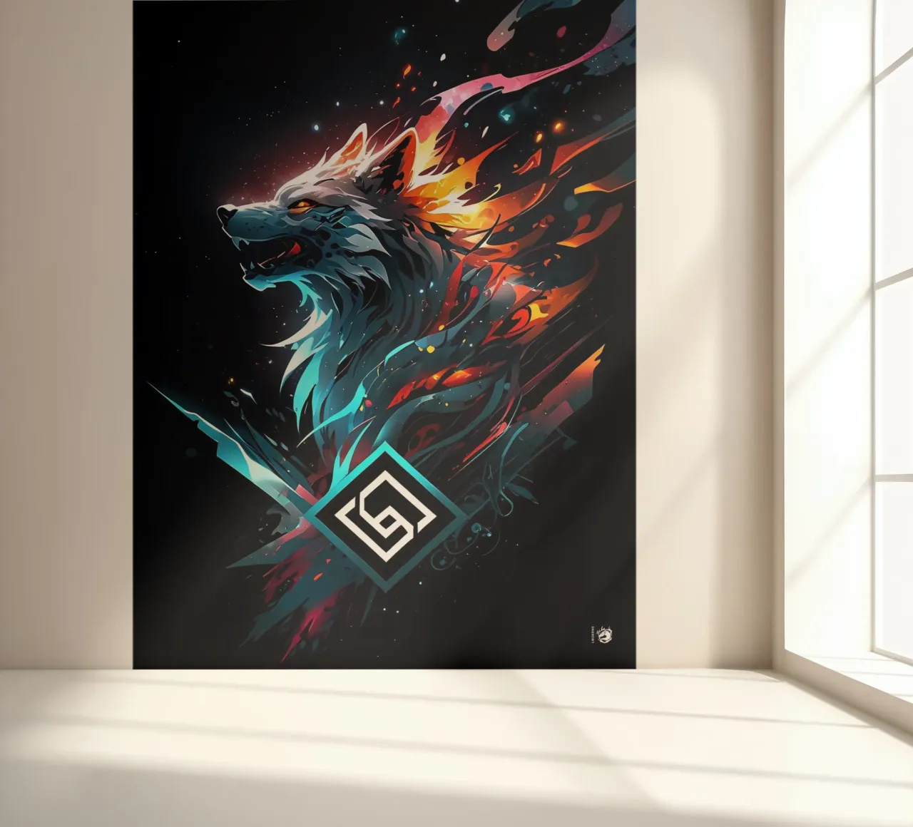 Wolf Symbolic Gaming photo wallpaper by LM2KONE