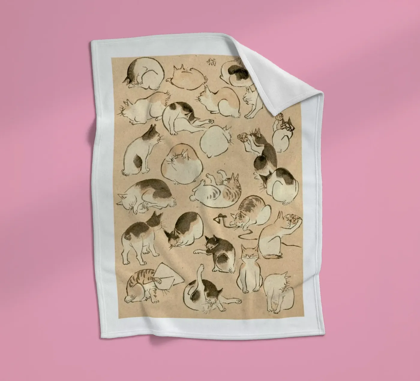 Cats fleece blanket by Flora & Fauna