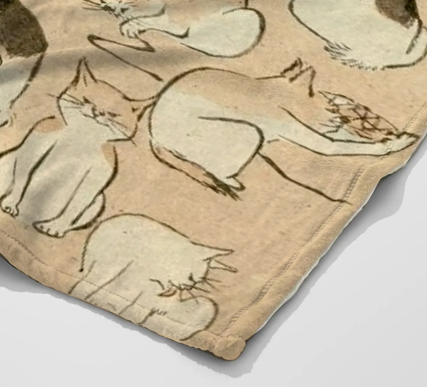 Cats fleece blanket by Flora & Fauna