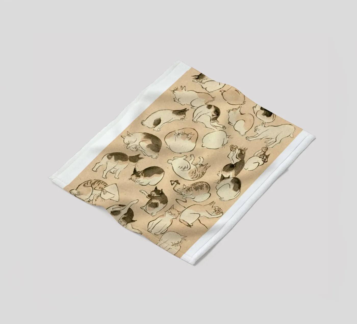 Cats fleece blanket by Flora & Fauna