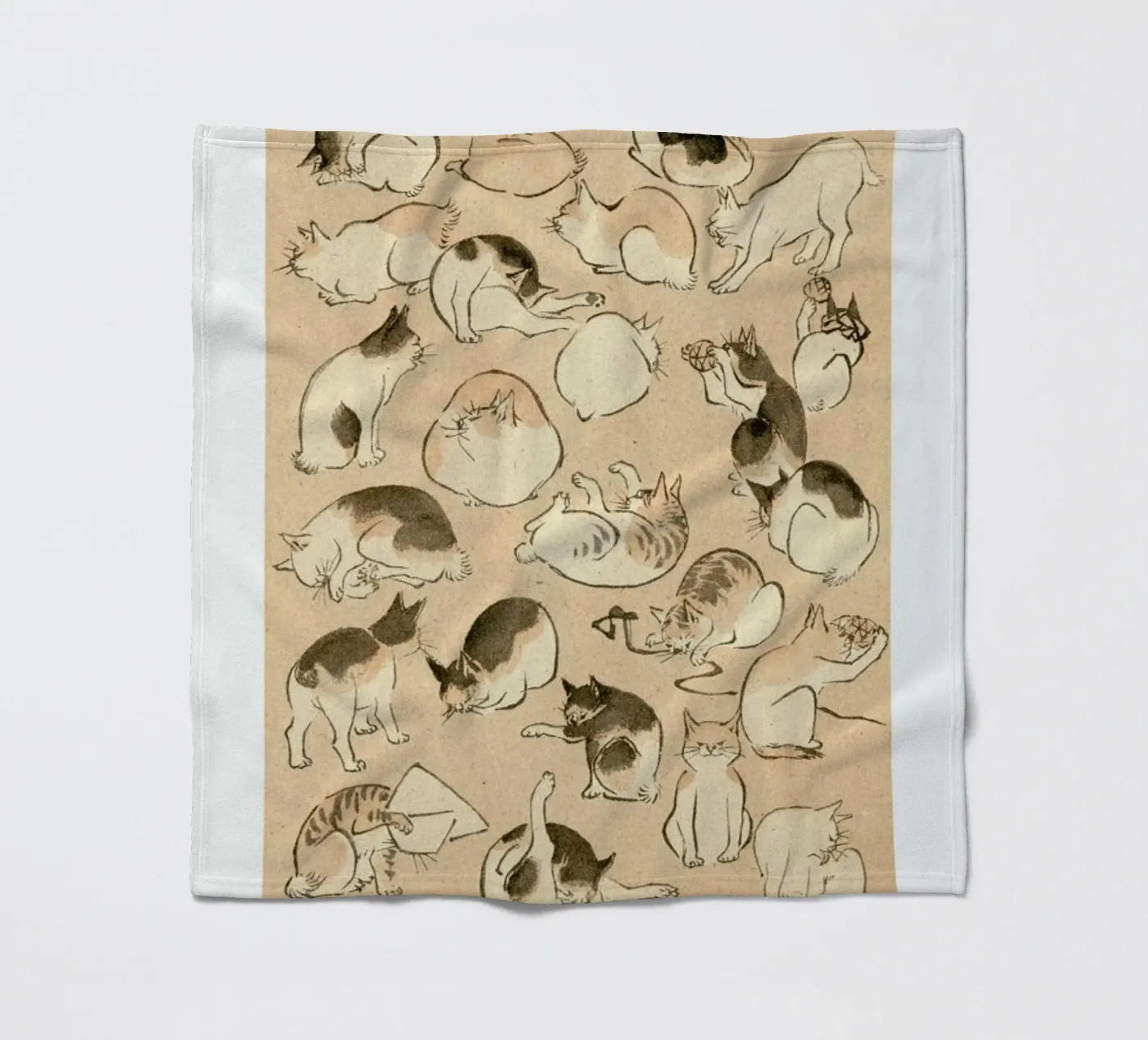 Cats fleece blanket by Flora & Fauna