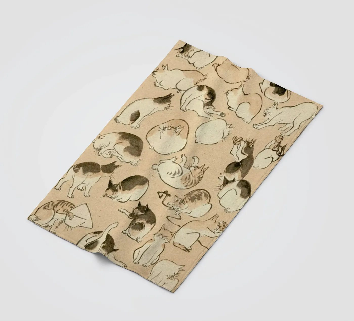 Cats fleece blanket by Flora & Fauna