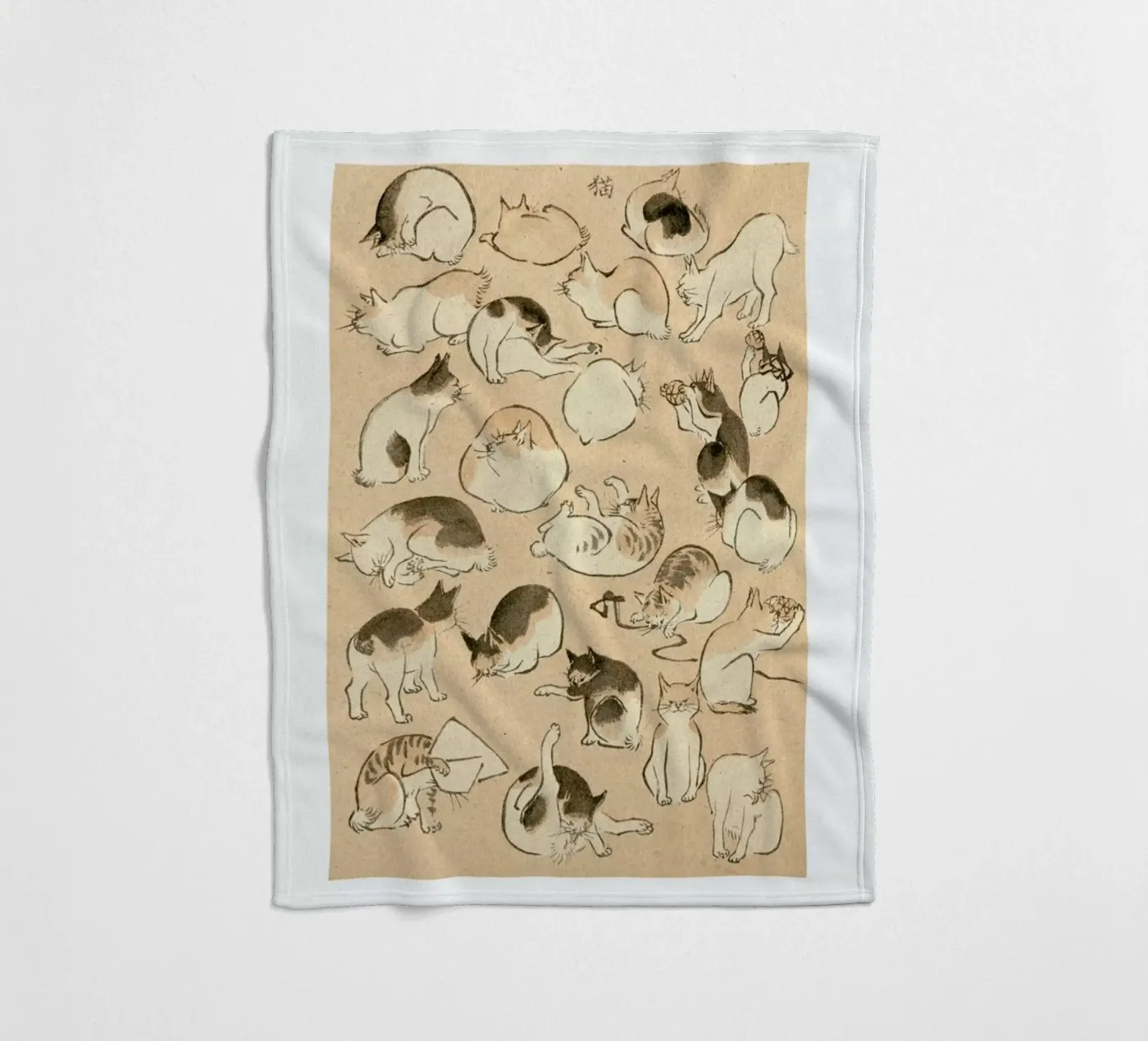 Cats fleece blanket by Flora & Fauna