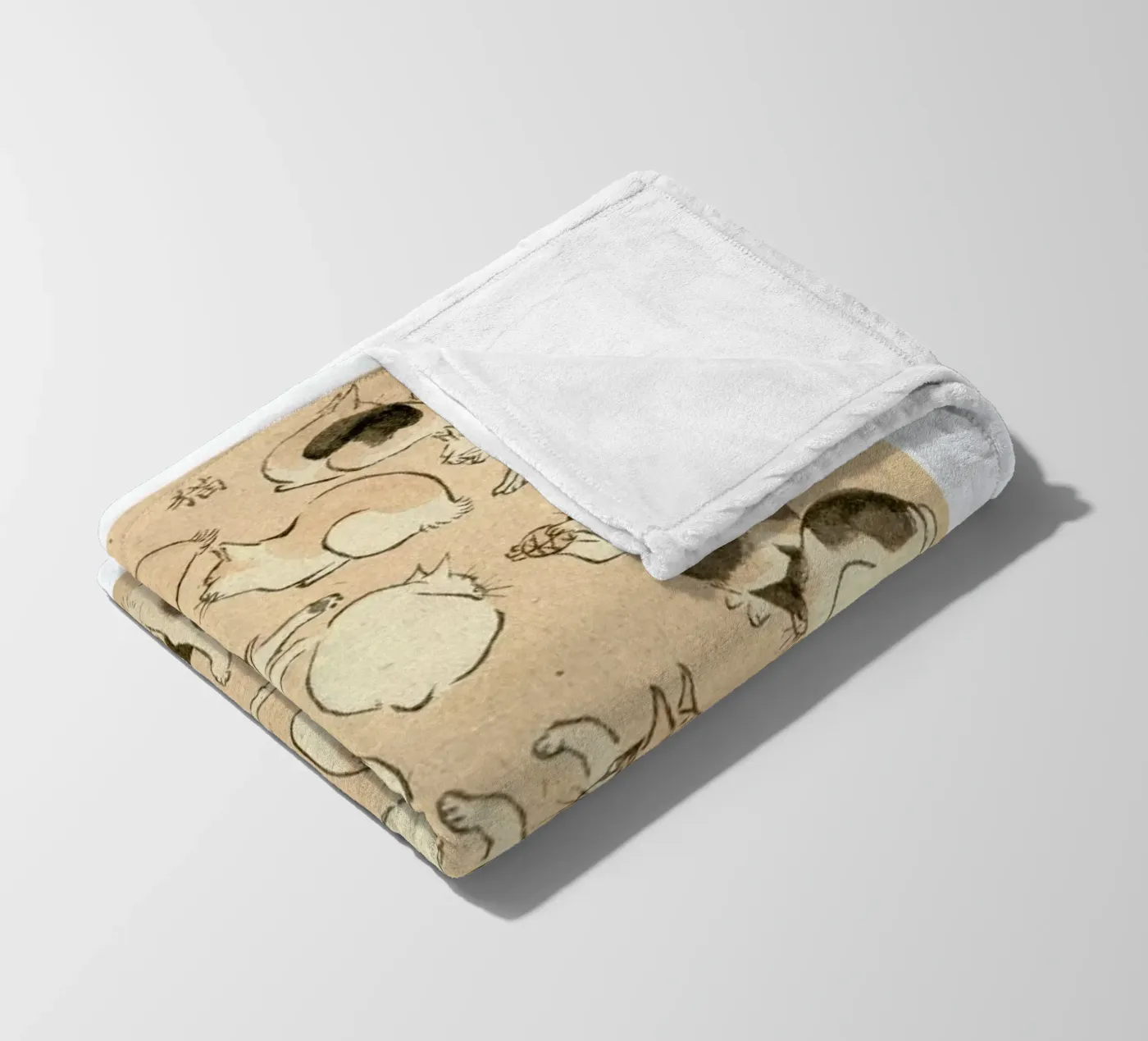 Cats fleece blanket by Flora & Fauna