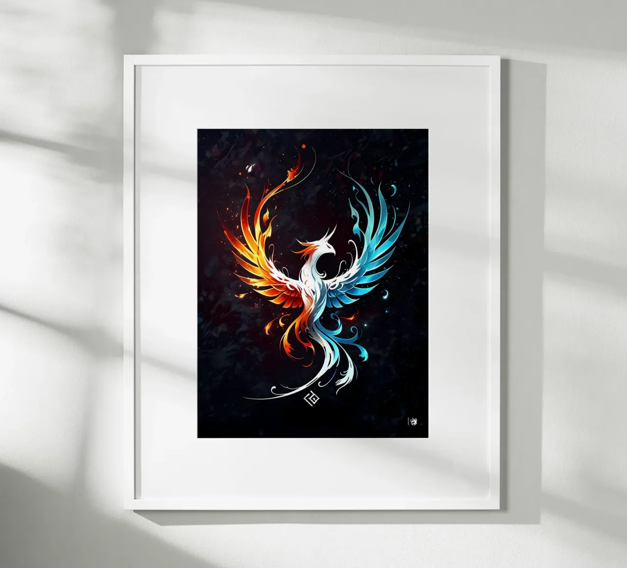 Eis und Feuer Phönix Poster von LM2KONE