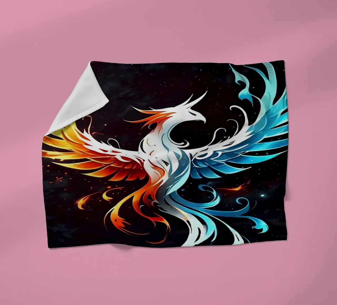 Ice and fire Phoenix fleece blanket by LM2KONE