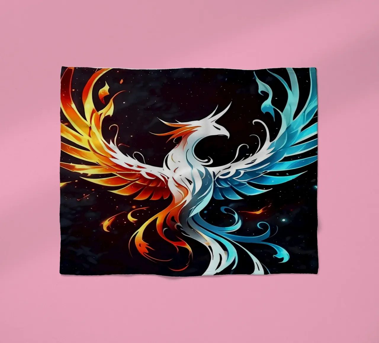 Ice and fire Phoenix fleece blanket by LM2KONE