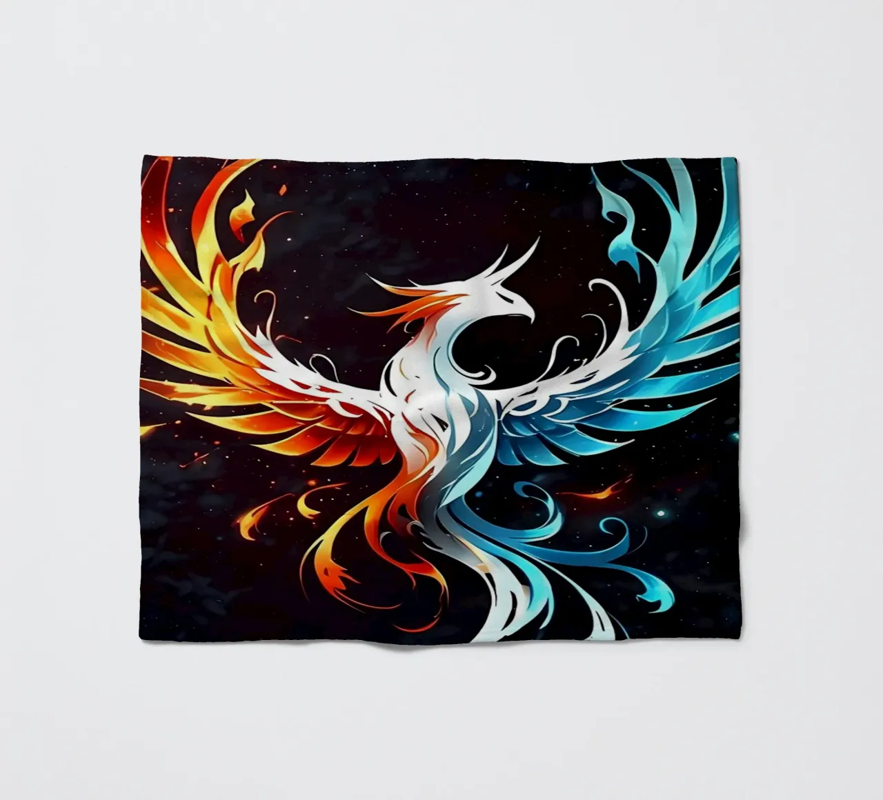 Ice and fire Phoenix fleece blanket by LM2KONE