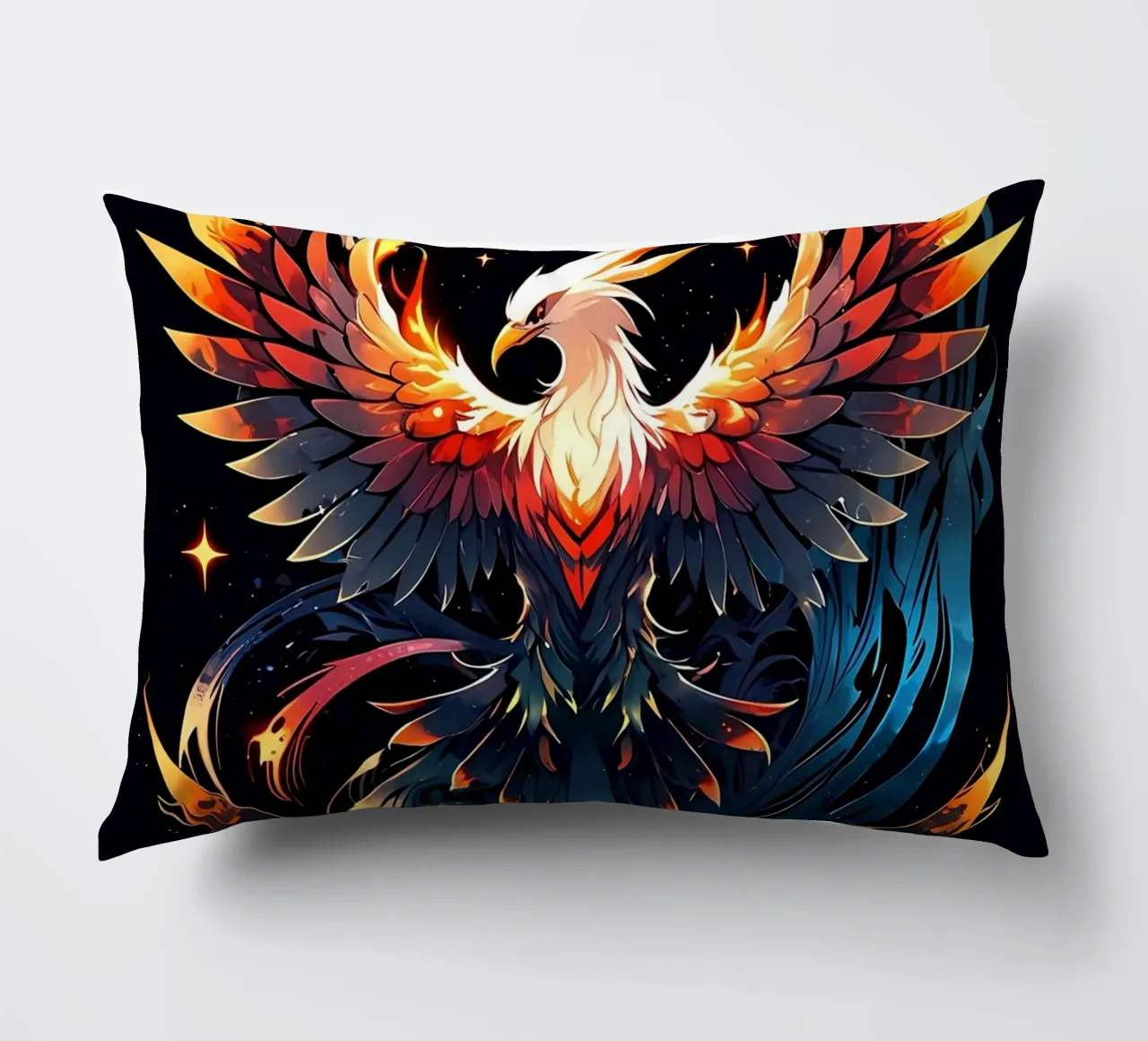 Epic Fire Phoenix decorative cushion by LM2KONE