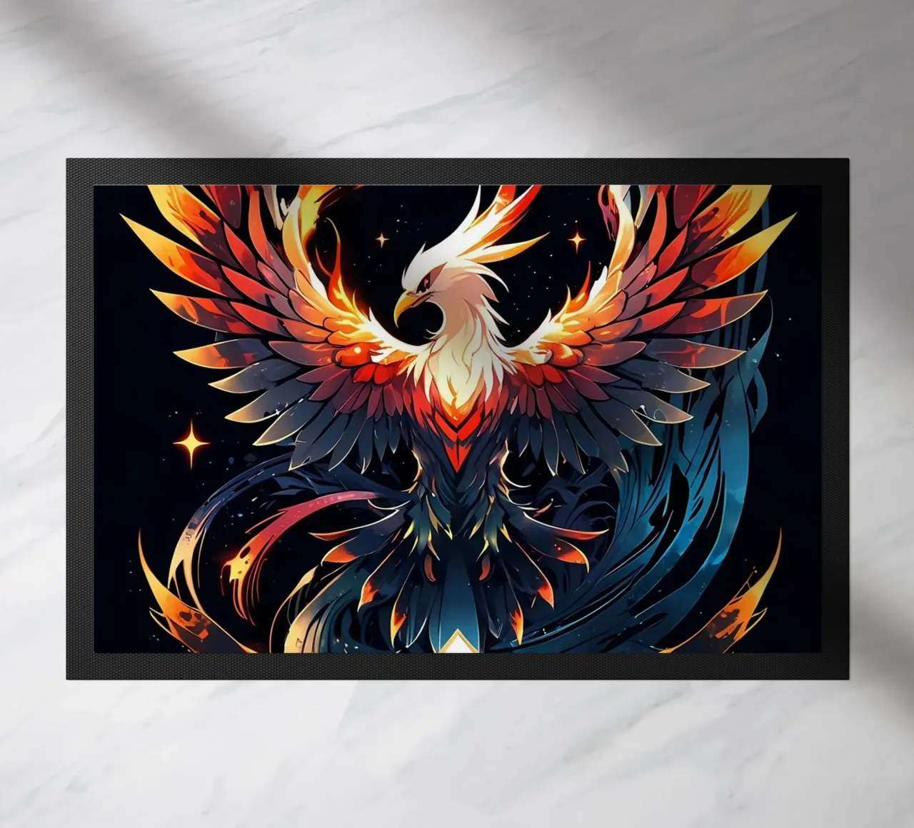 Epic Fire Phoenix doormat by LM2Kone