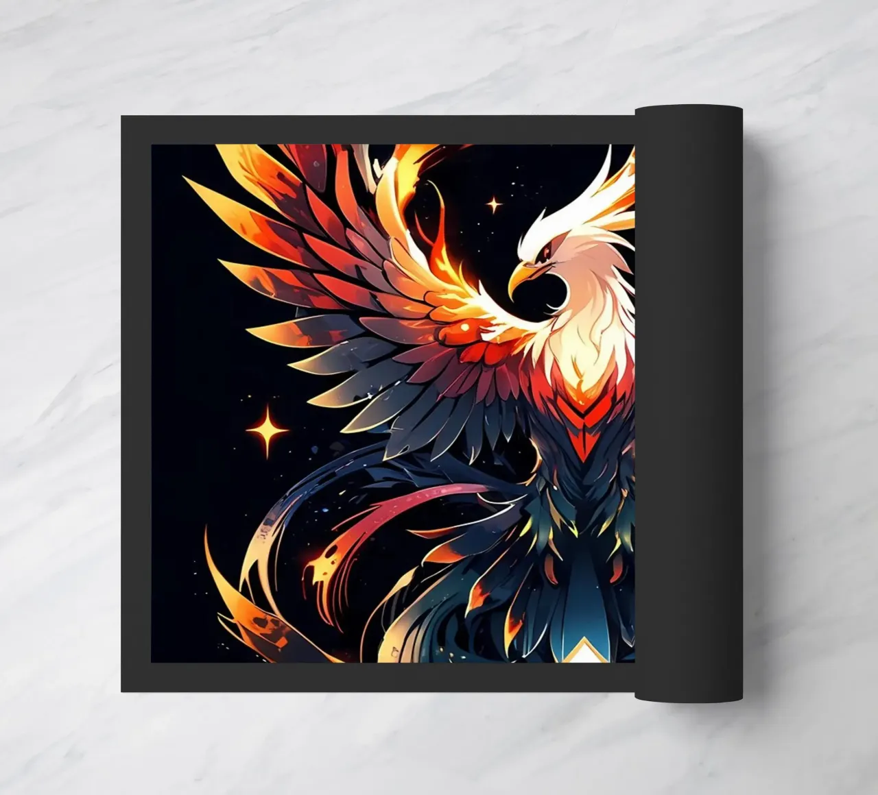Epic Fire Phoenix doormat by LM2Kone