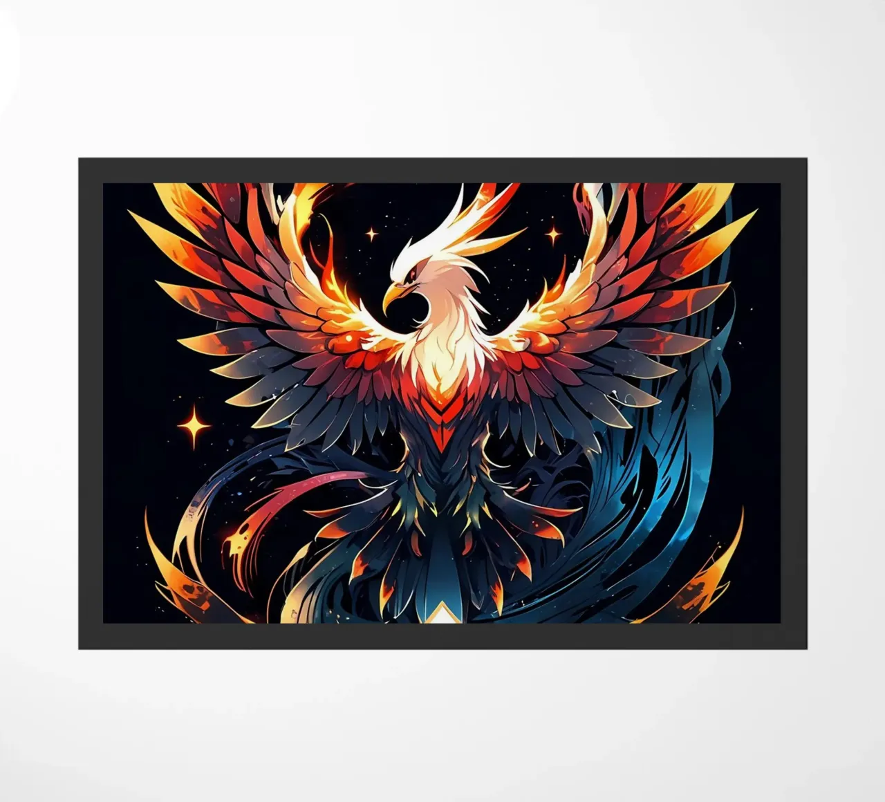 Epic Fire Phoenix doormat by LM2Kone