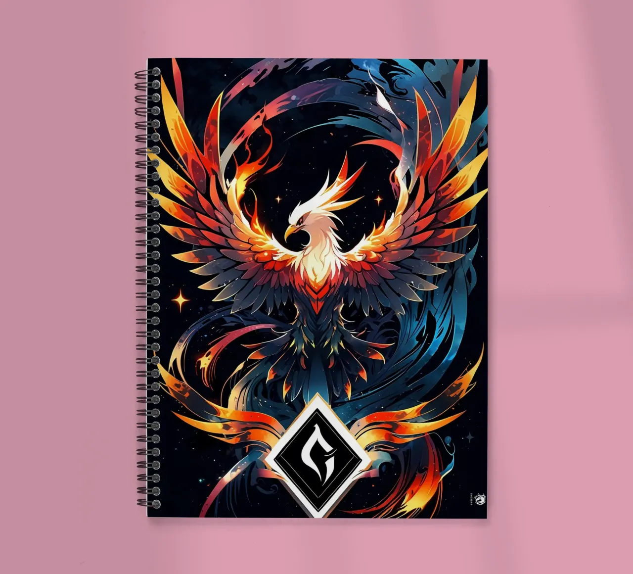Epic Fire Phoenix spiral notebook by LM2KONE