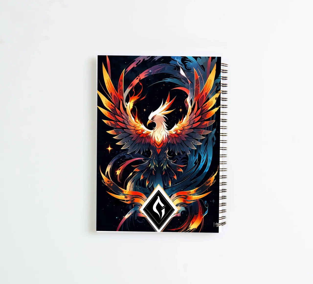 Epic Fire Phoenix spiral notebook by LM2KONE