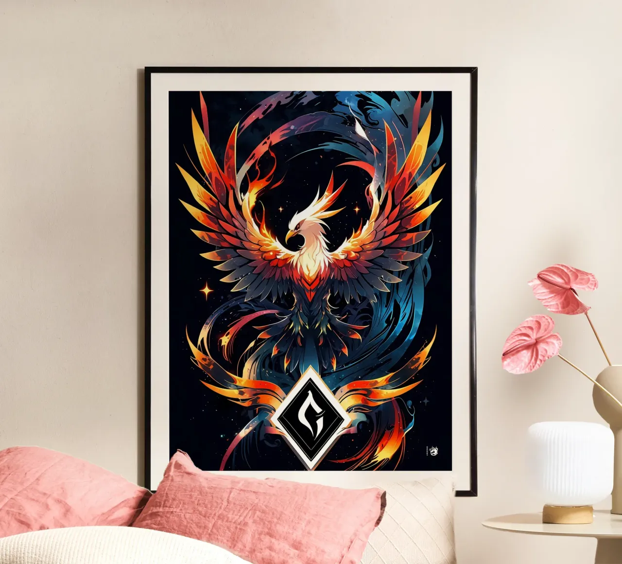 Fenice di fuoco epica poster da LM2Kone