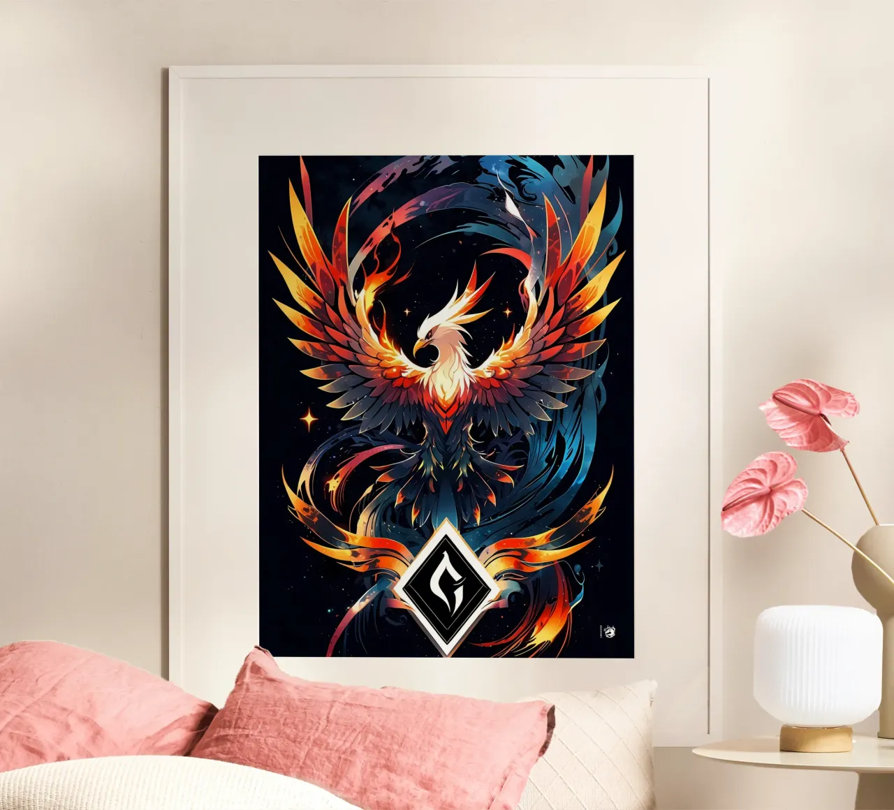 Fenice di fuoco epica poster da LM2Kone