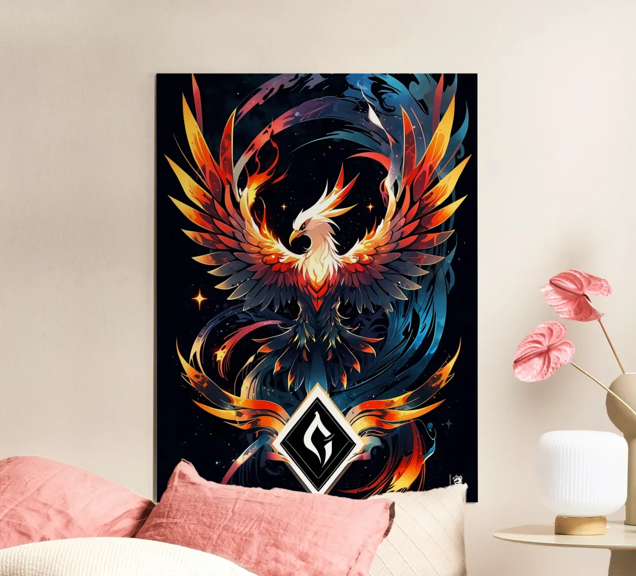 Fenice di fuoco epica poster da LM2Kone