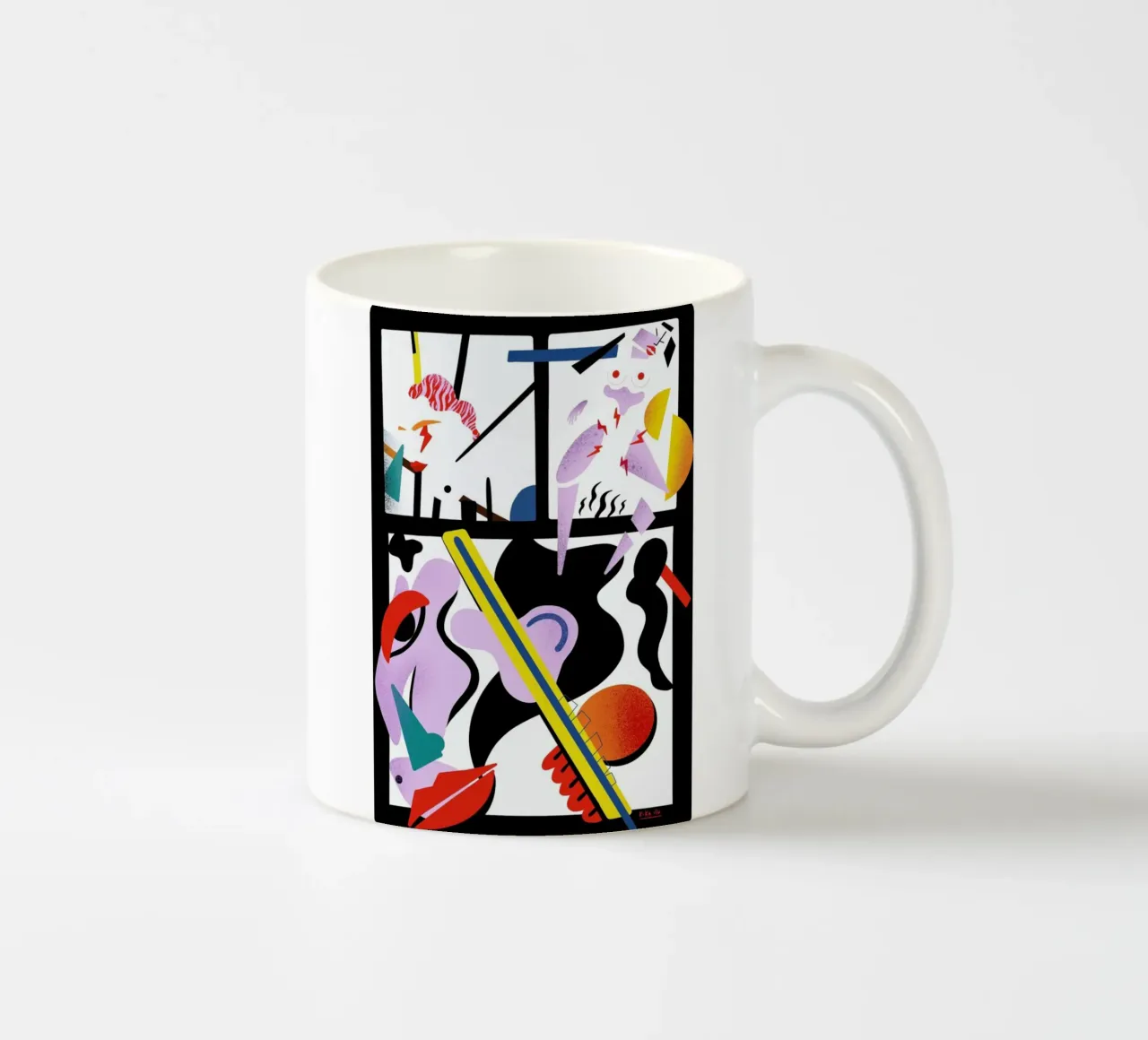 PMS ceramic mug by Kika illu