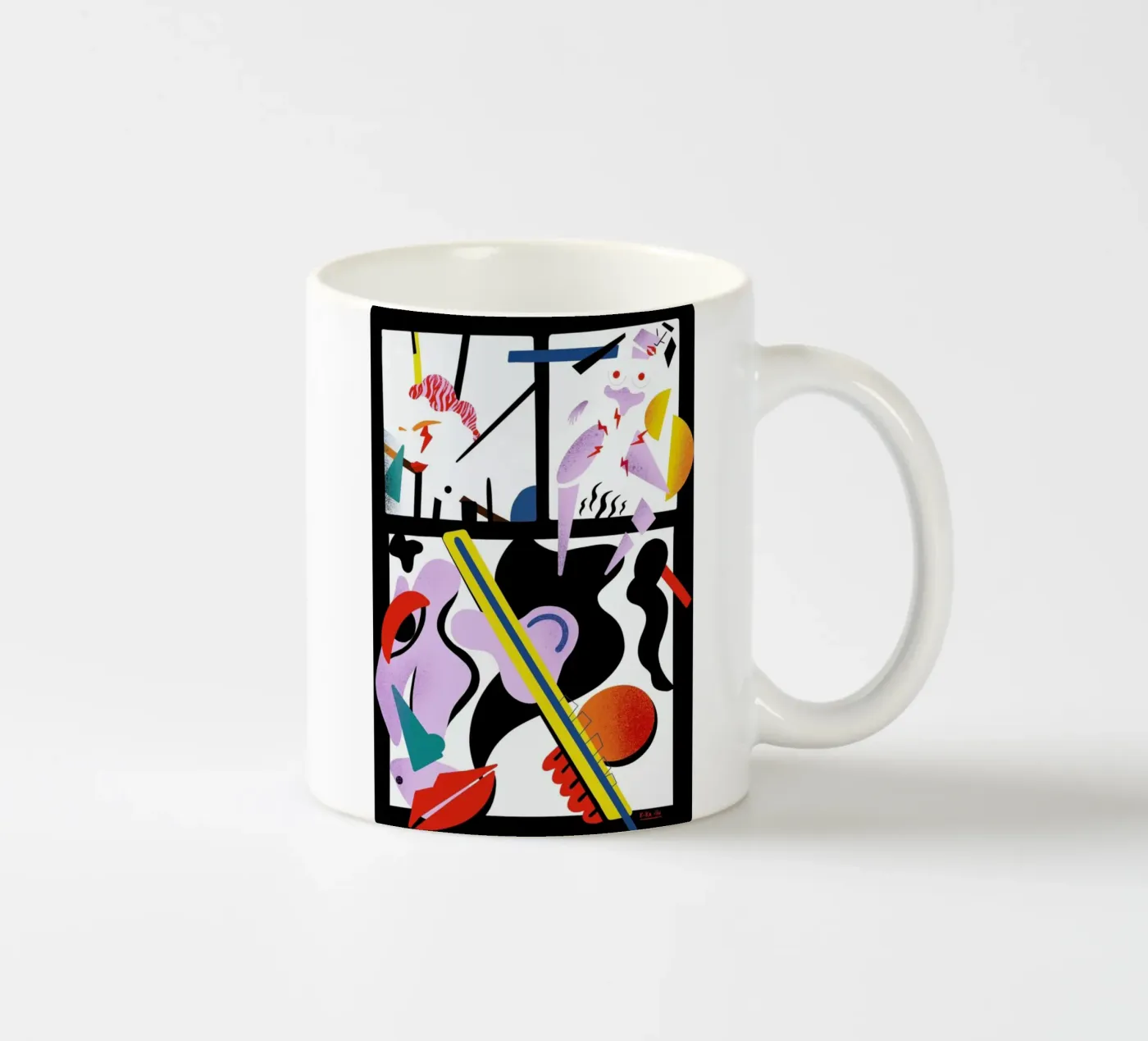 PMS ceramic mug by Kika illu
