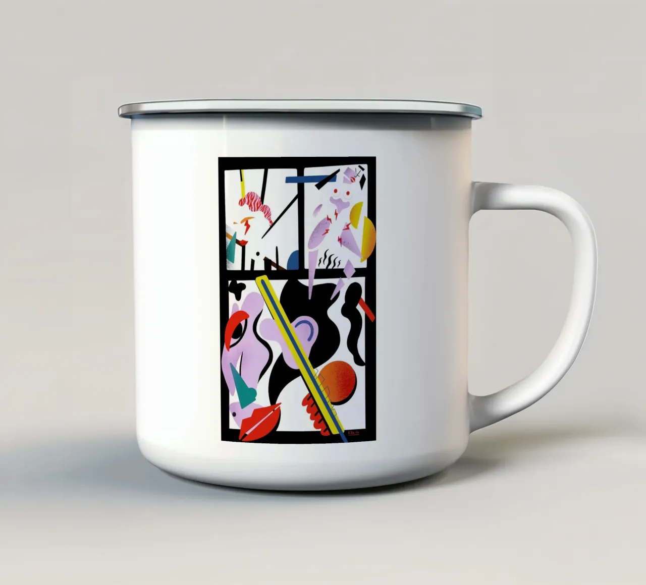 PMS tazza in smalto da Kika illu