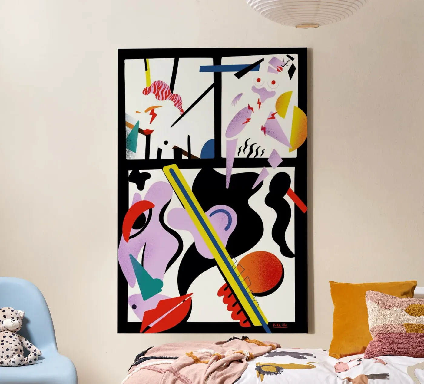 PMS canvas van Kika illu