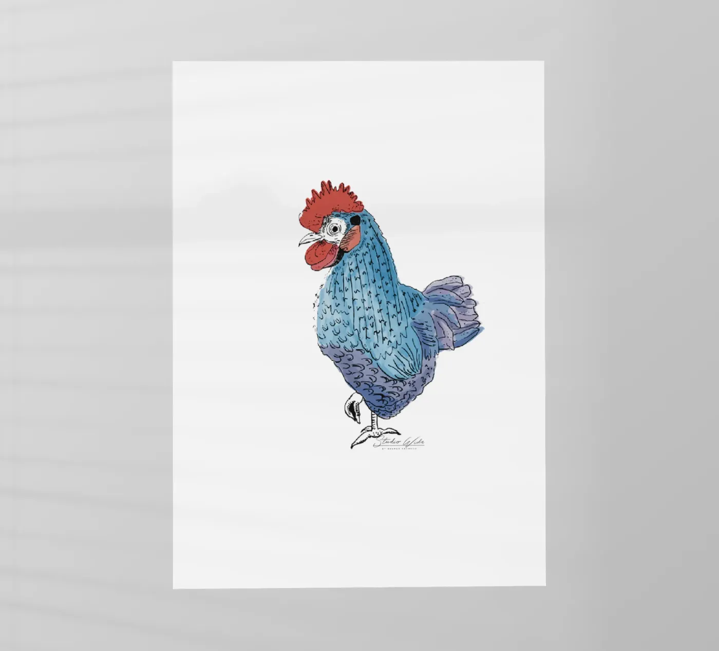 Cool Rooster pellicola backlit da Studio Wida