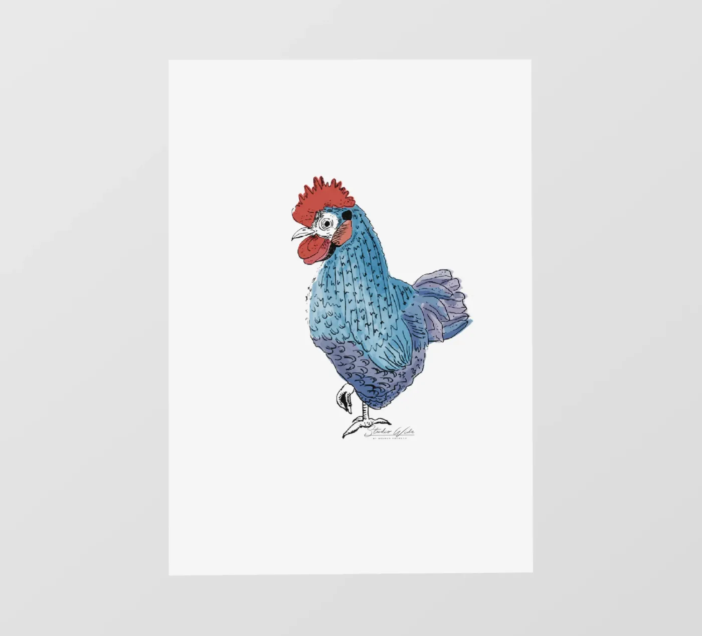 Cool Rooster pellicola backlit da Studio Wida