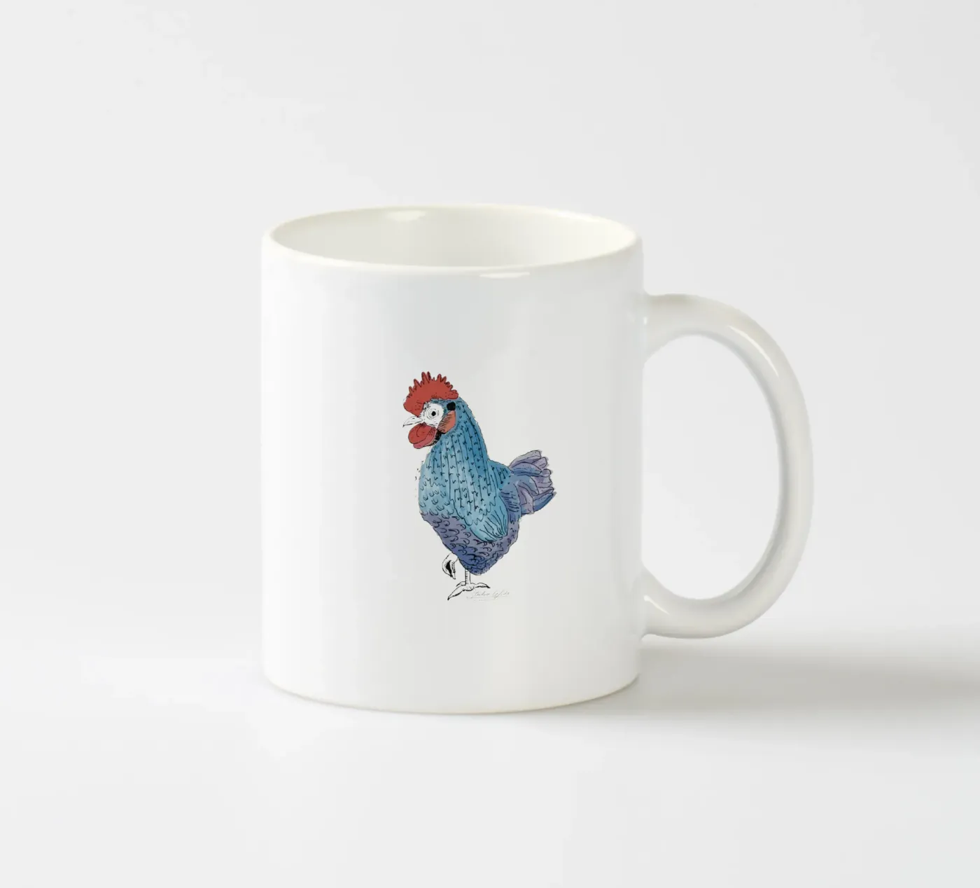 Cool Rooster ceramic mug by Studio Wida