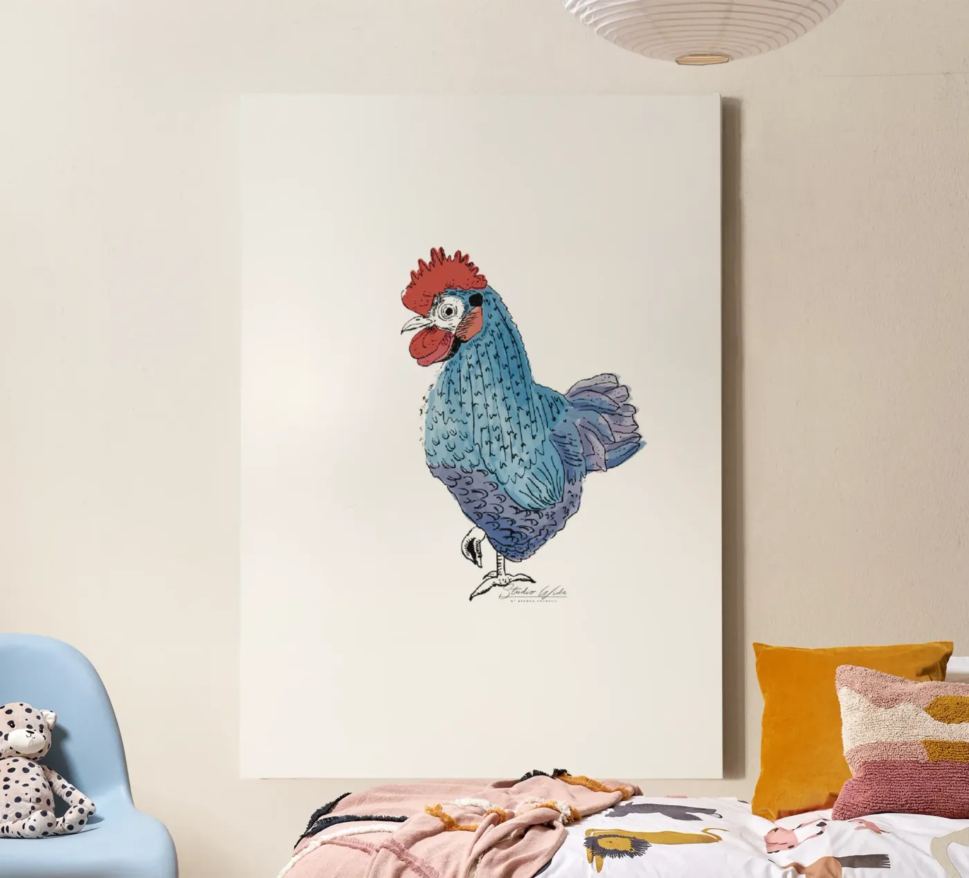 Cool Rooster tela da Studio Wida