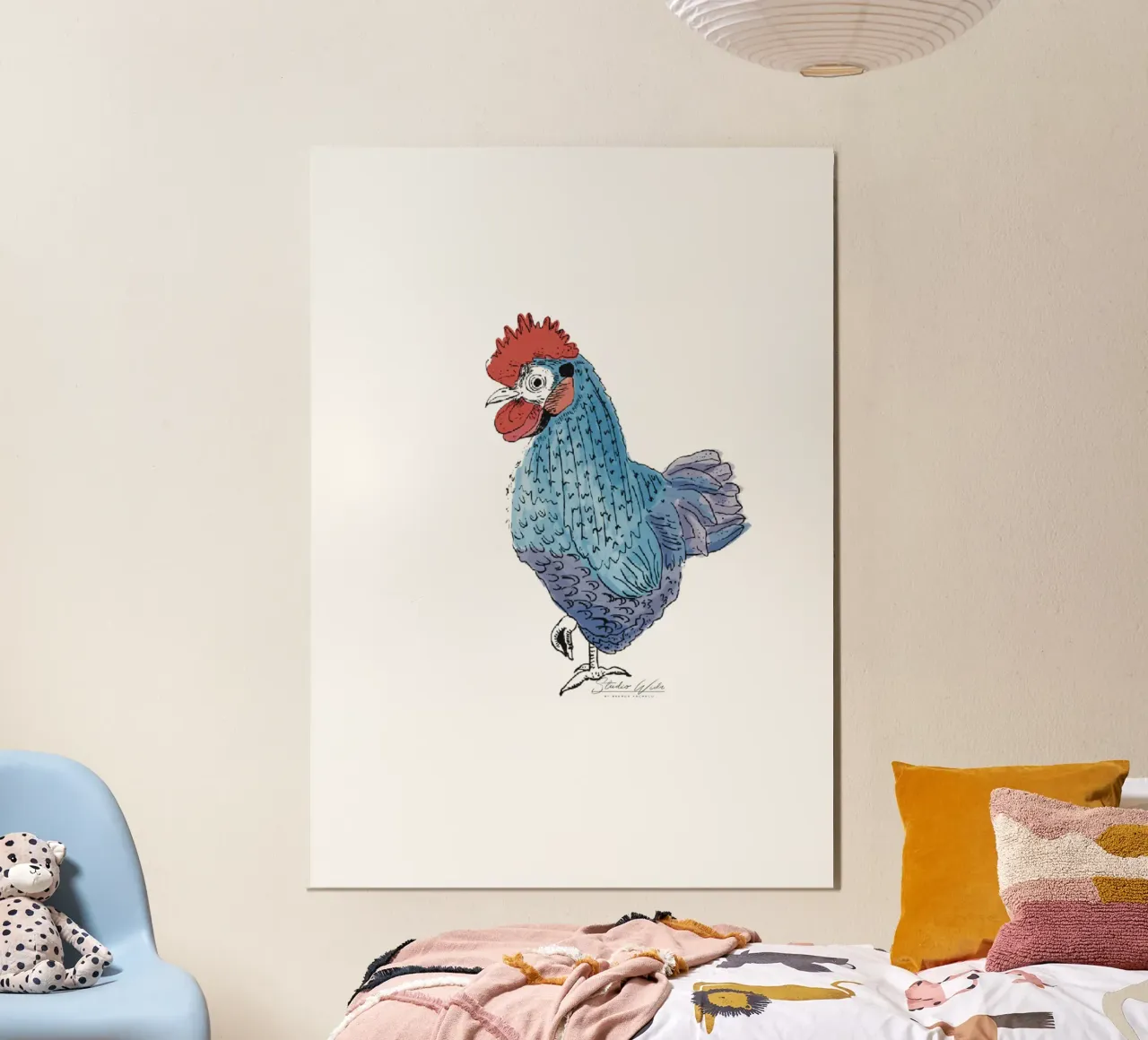 Cool Rooster hahnemühle by Studio Wida