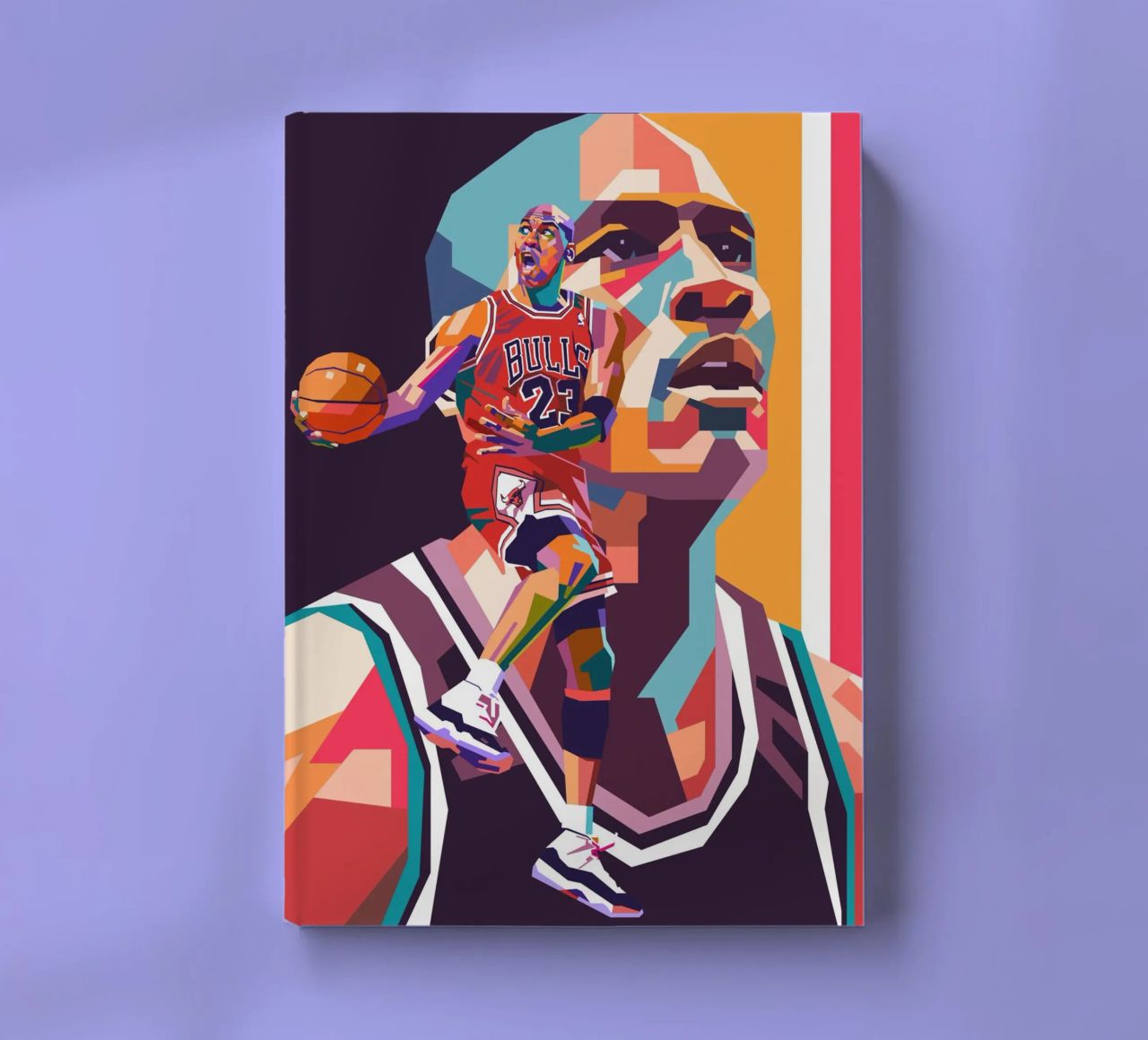 Legendary basketball player Michael Jordan notebook by Hantamrata