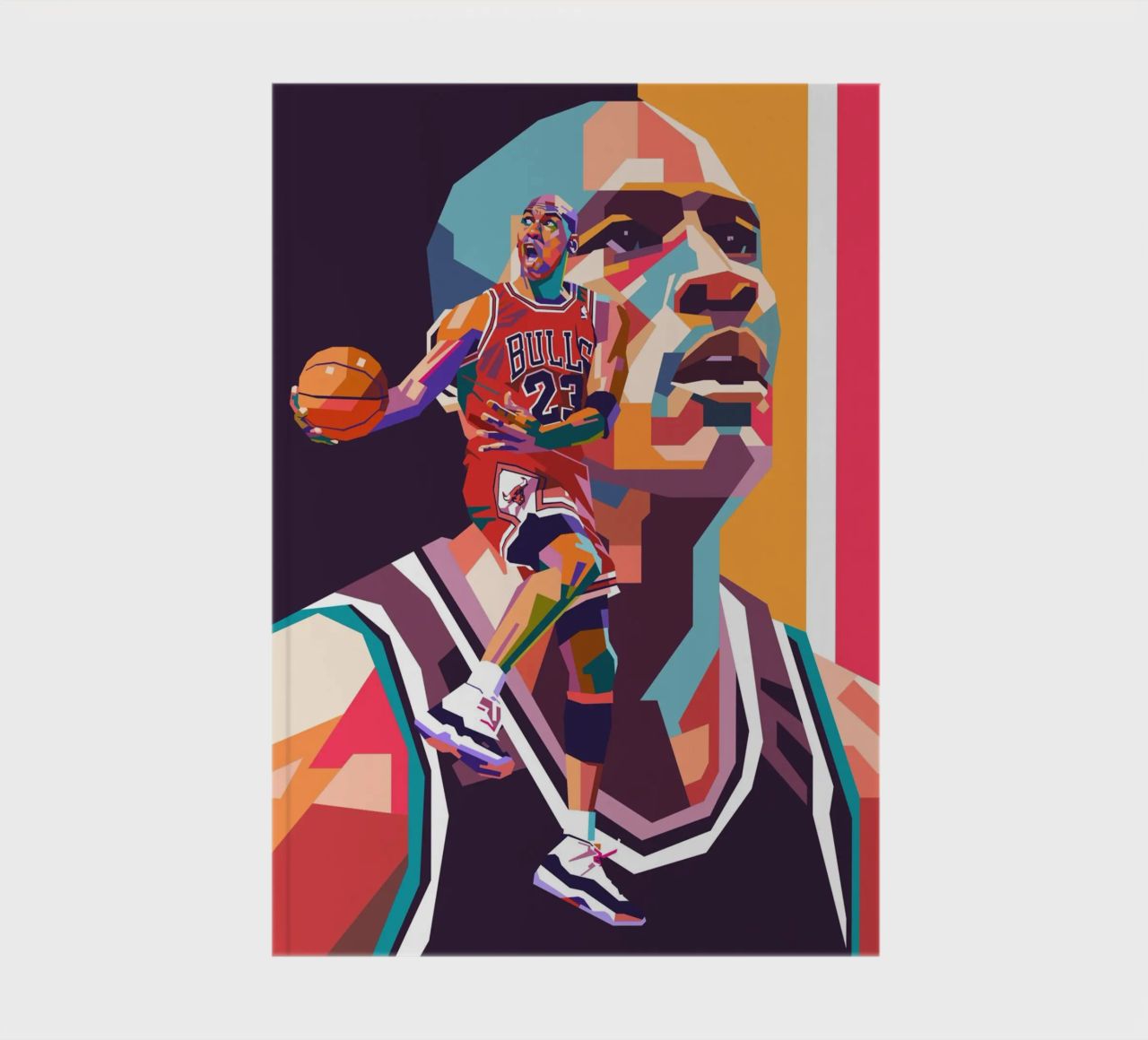 Legendary basketball player Michael Jordan notebook by Hantamrata