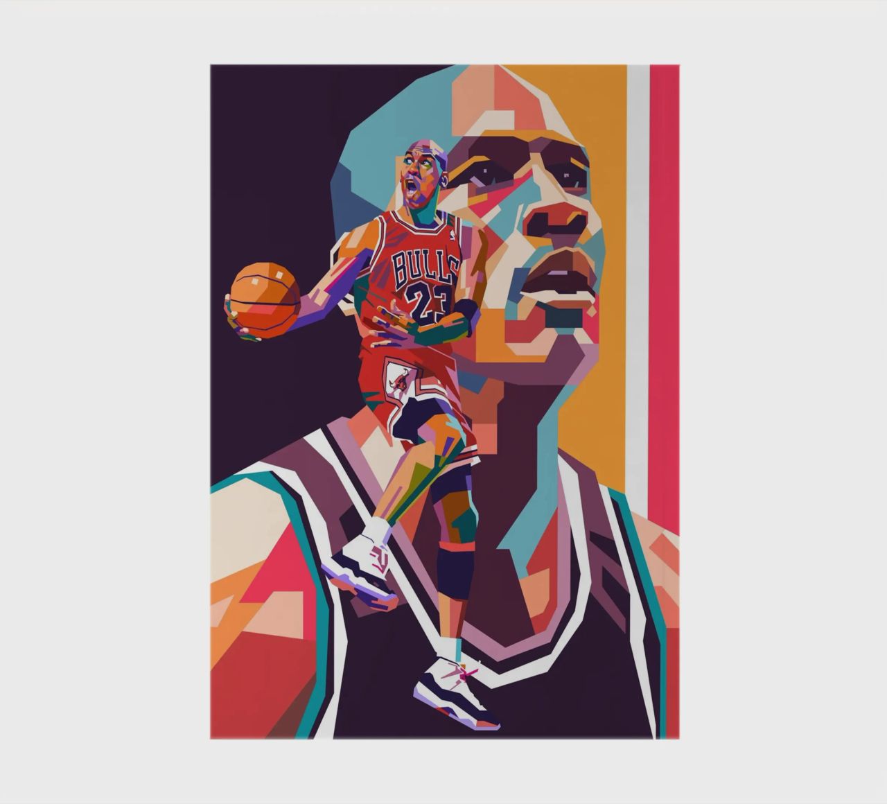 Legendary basketball player Michael Jordan notebook by Hantamrata