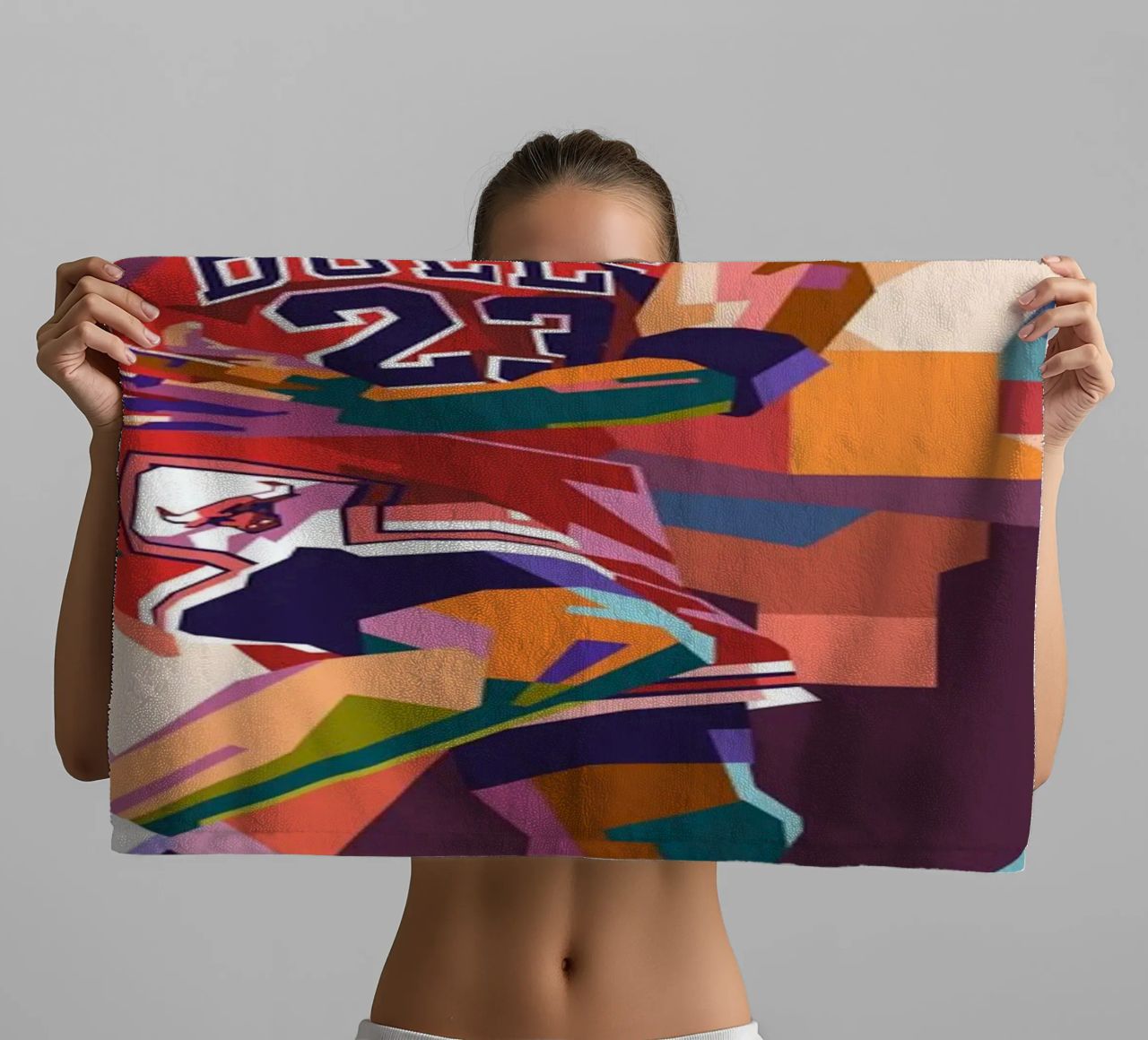 Legendary basketball player Michael Jordan towel by Hantamrata