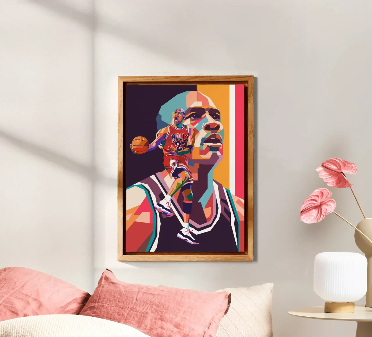 Der legendäre Basketballspieler Michael Jordan Alu-Dibond von Hantamrata