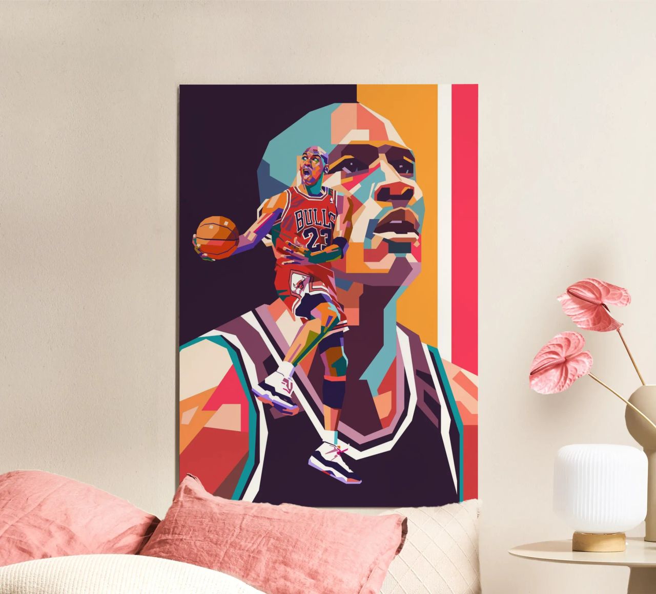Legendary basketball player Michael Jordan poster by Hantamrata