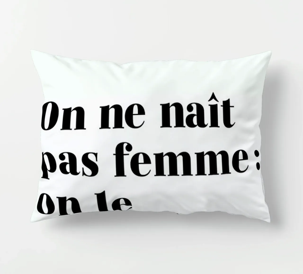 On ne naît pas femme : on le devient cuscino da typed