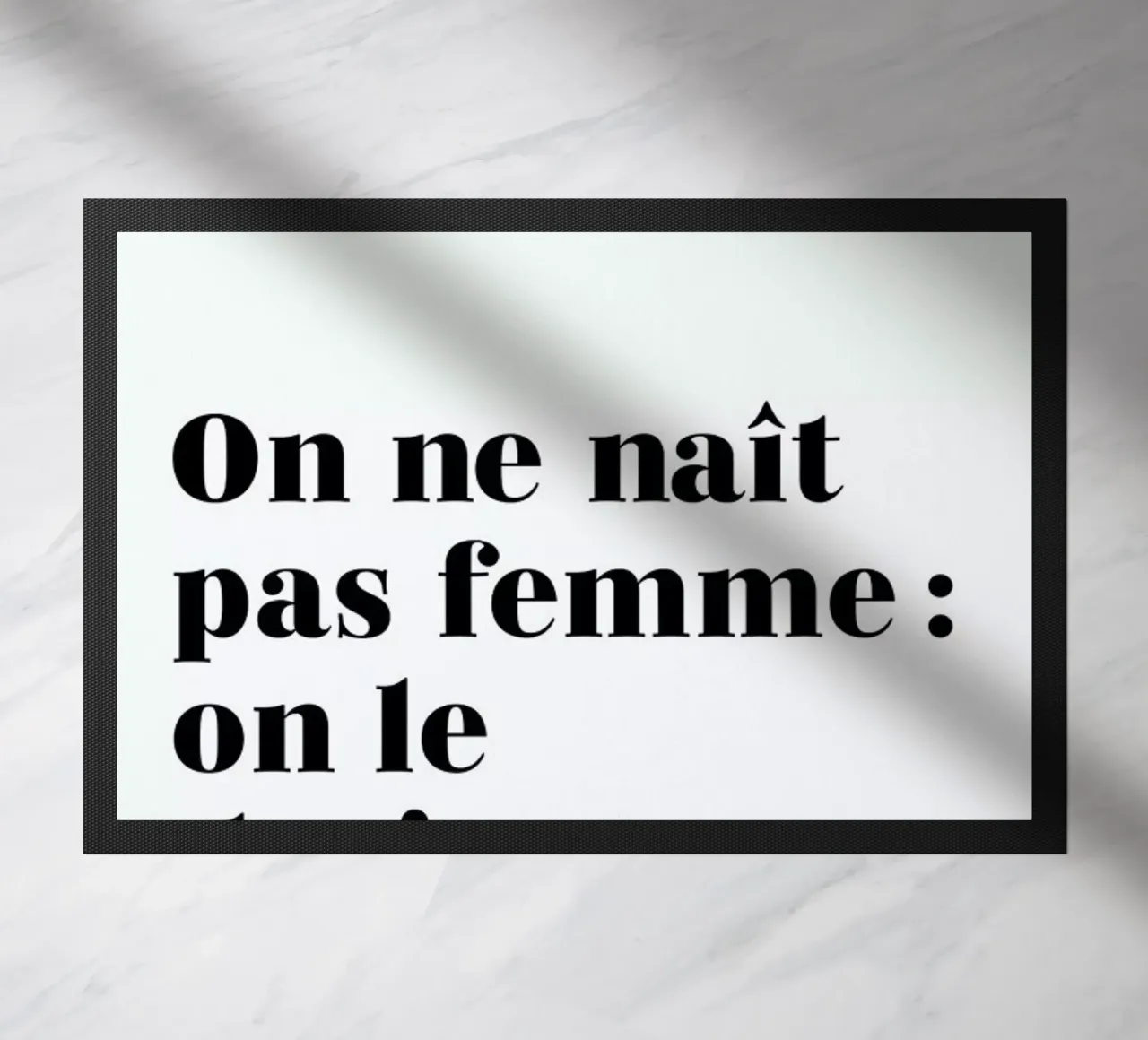 On ne naît pas femme : on le devient zerbino da typed