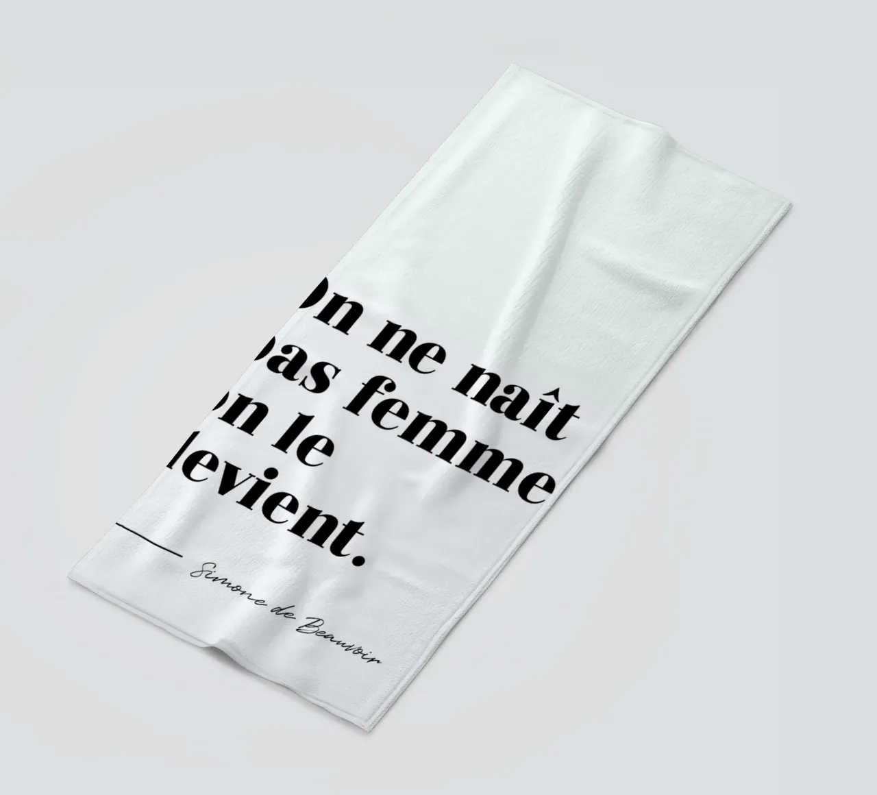 On ne naît pas femme : on le devient telo mare da typed