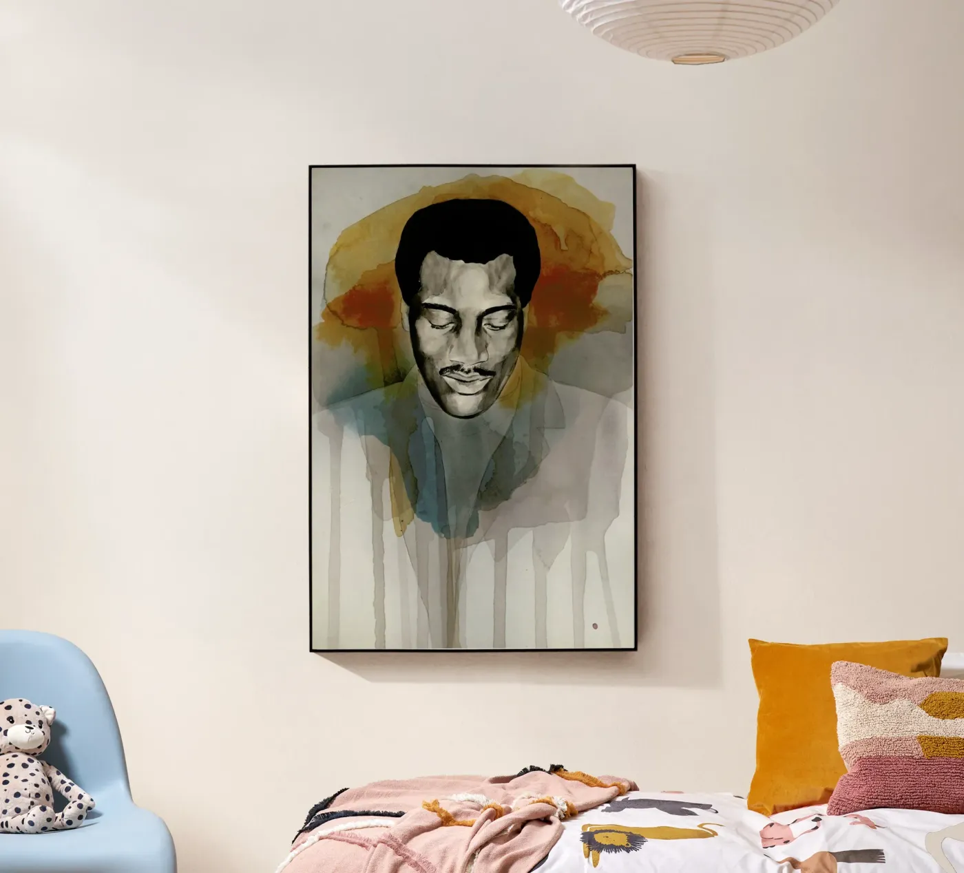 Otis Redding acryl van David Diehl