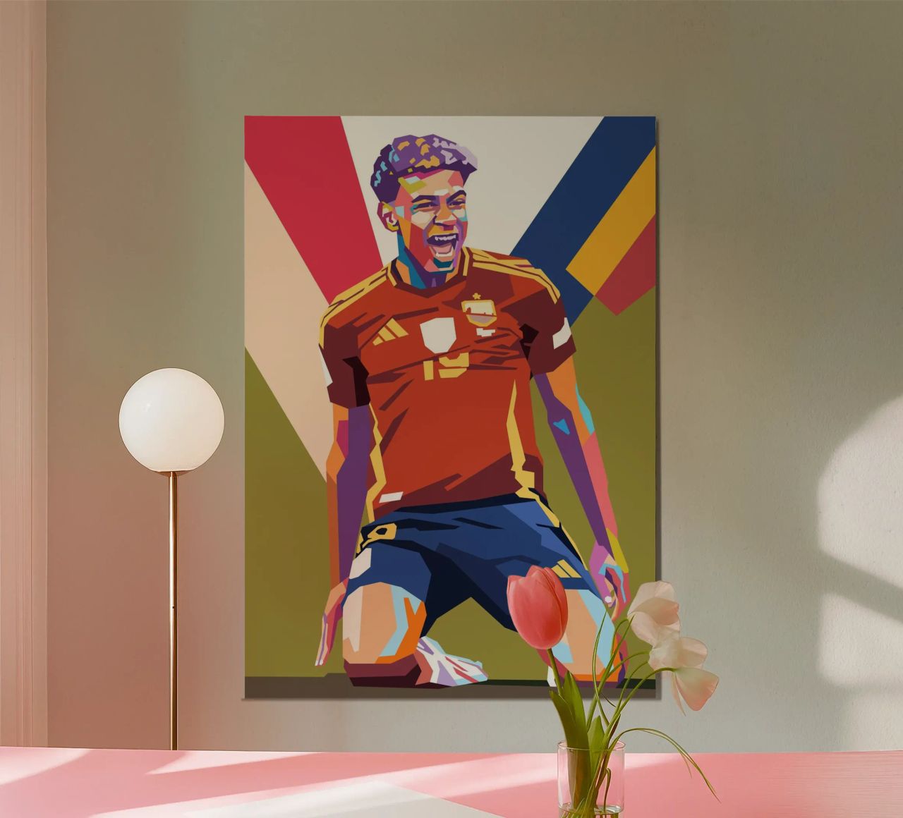 Iconc Lamine Yamal viering poster van Hantamrata