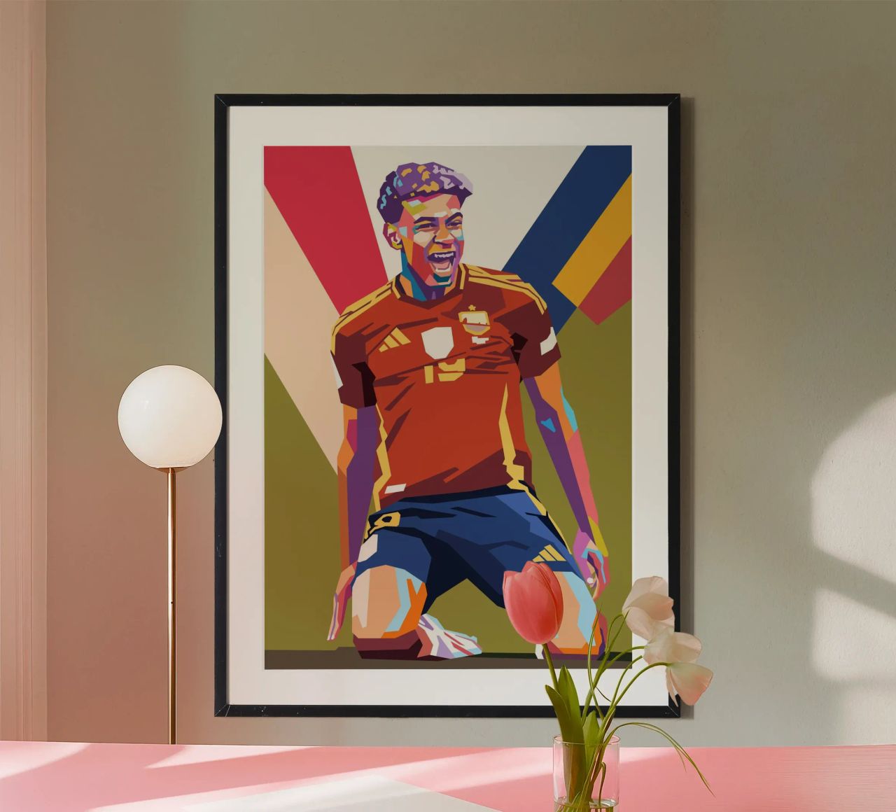 Iconc Lamine Yamal viering poster van Hantamrata