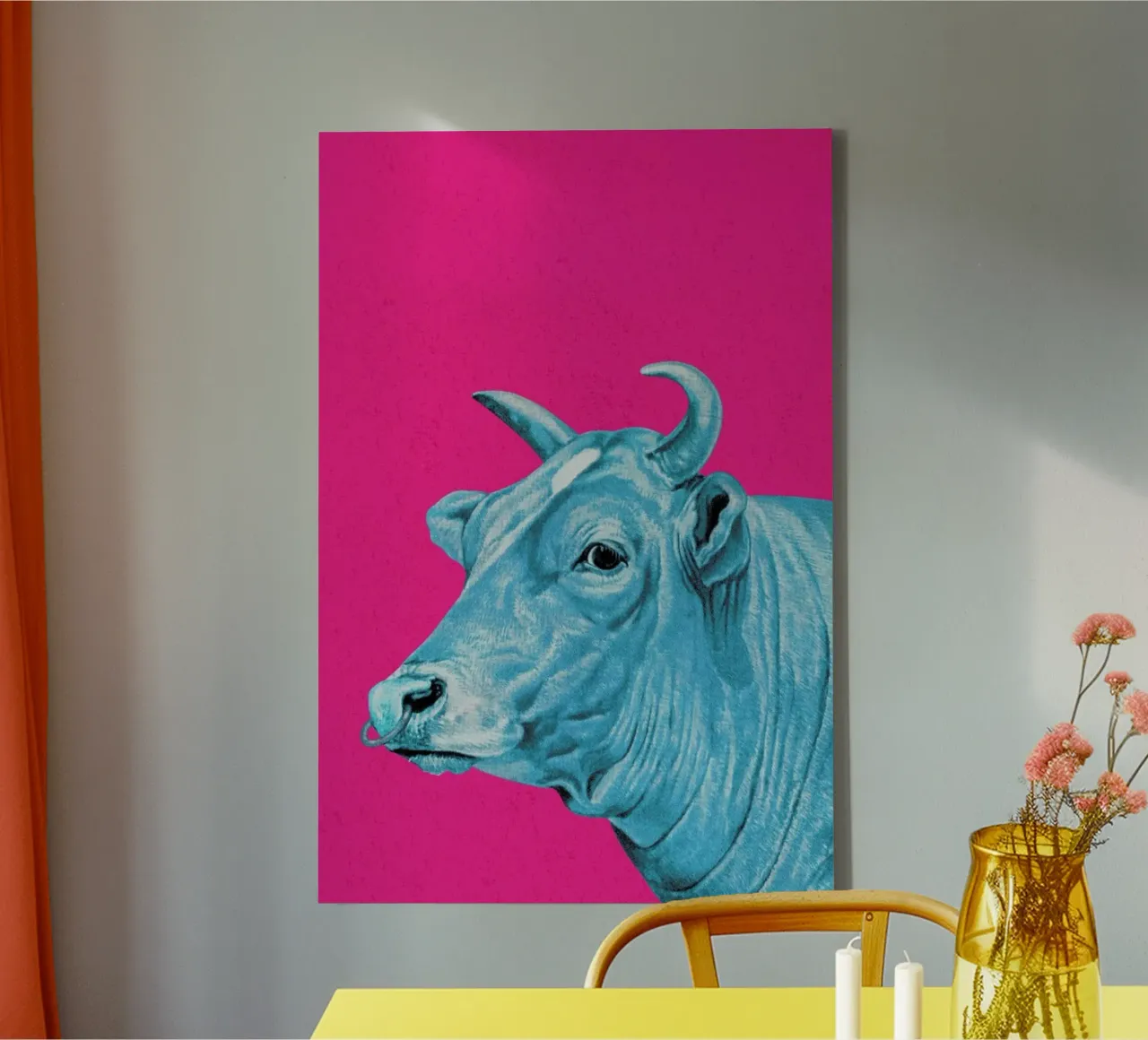 Deja-Moo I tela con Cornice a cassetta da Flora & Fauna
