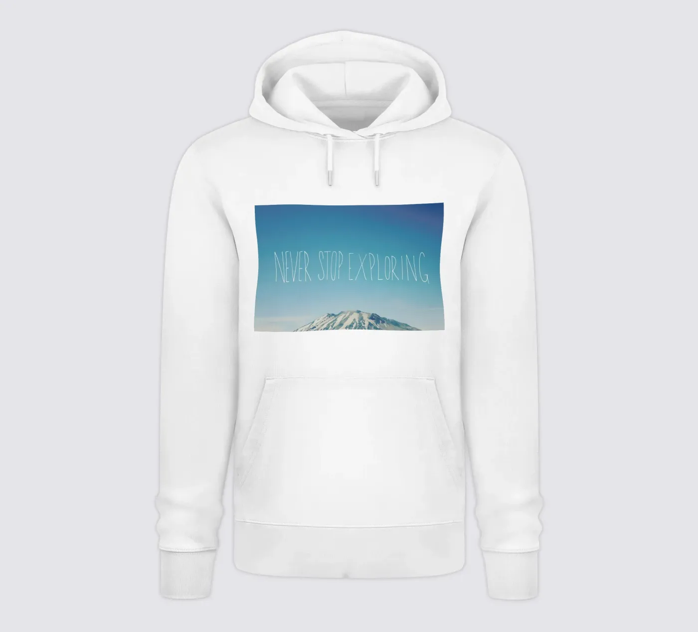 Never Stop Exploring hoodie by Leah Flores