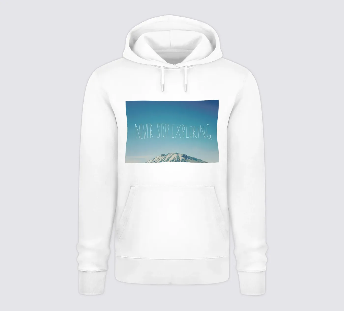 Never Stop Exploring hoodie by Leah Flores