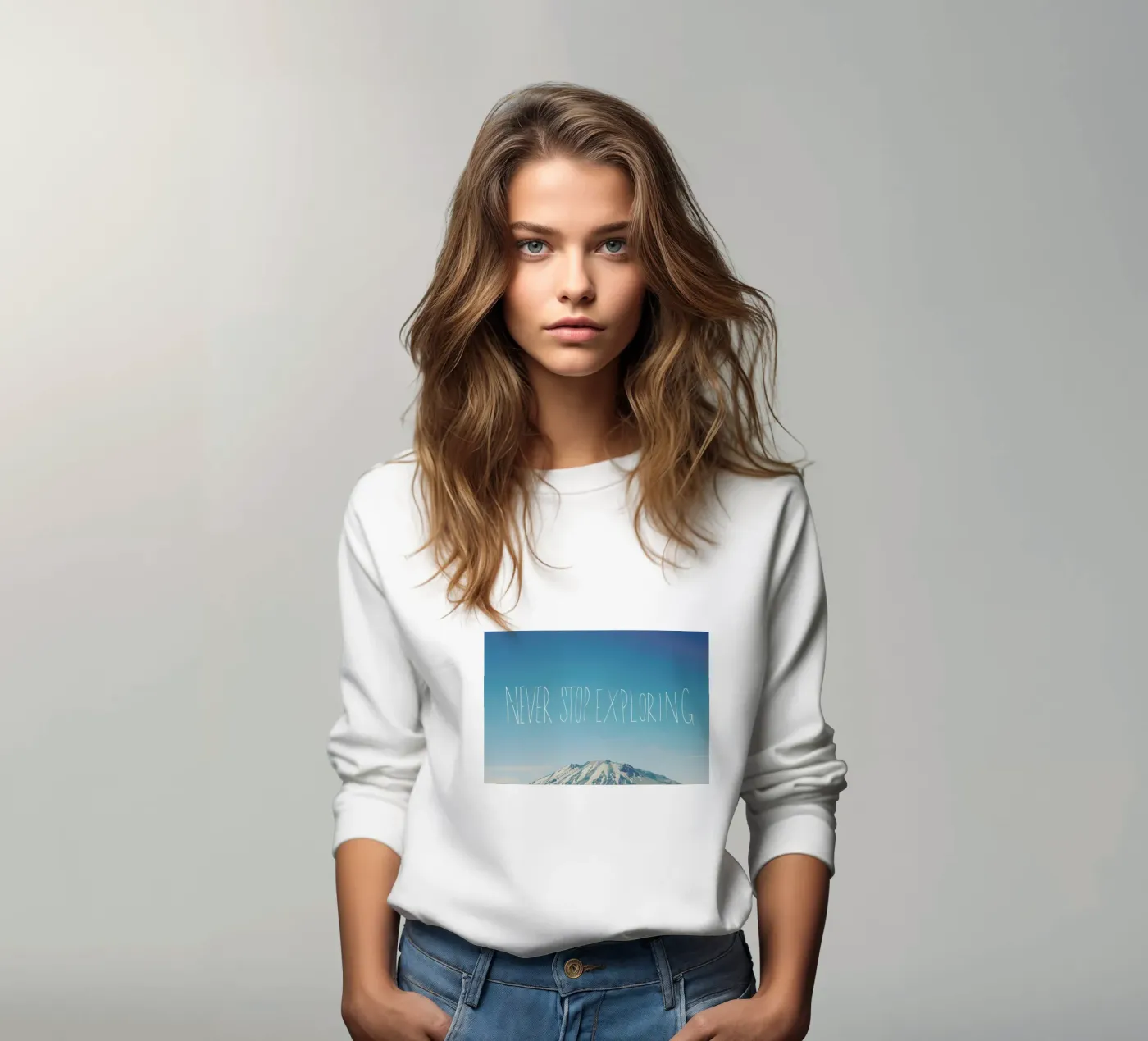 Never Stop Exploring sweat de Leah Flores